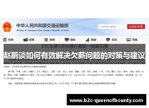 赵鹏谈如何有效解决欠薪问题的对策与建议