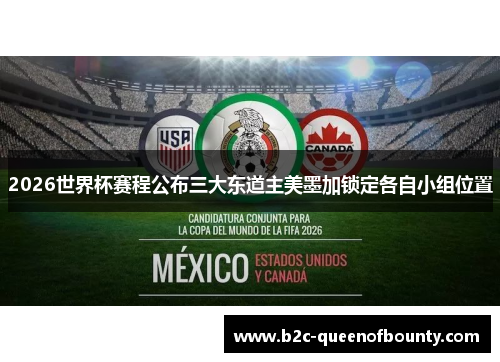 2026世界杯赛程公布三大东道主美墨加锁定各自小组位置